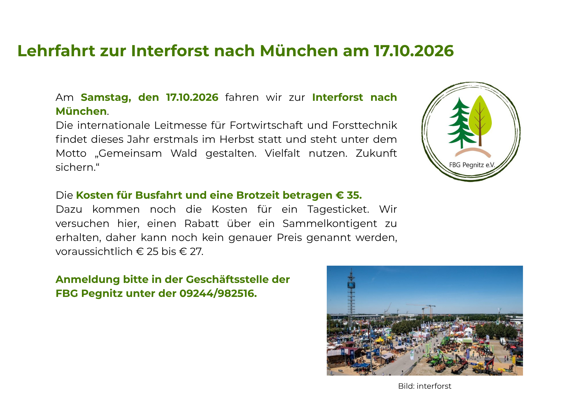 Interforst 17.10.2026