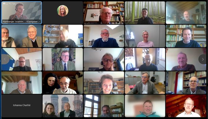 Srceenshot der online-Tagung, an der 57 Personen teilnahmen. Abb: Joachim Hamberger
